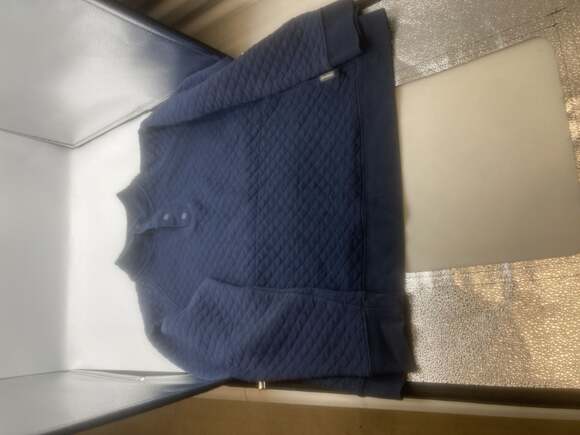Eddie Bauer Other - Eddie Bauer Men's Navy Blue Quilted Mock Neck Quarter-Snap Pullover